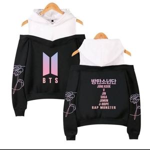 Kpop BTS off the shoulder hoodie